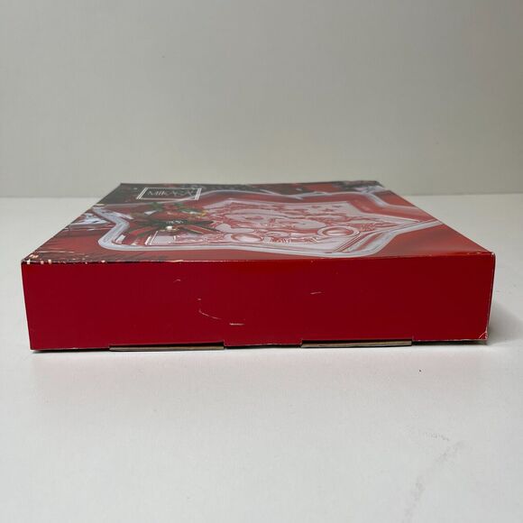 Mikasa Christmas Star Teddy Sweet Glass Serving Platter Holiday Tray 9.25” - Picture 11 of 13